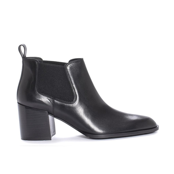 pons quintana MEGHAN HEEL ANKLE BOOT IN BLACK BABY CALF