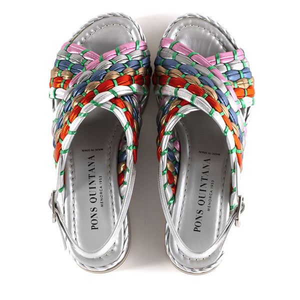 Pons Quintana MILAN MULTI METAL VBT PLATFORM SANDAL