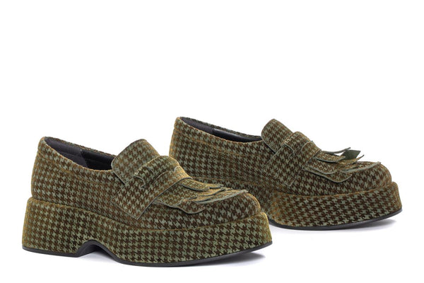 Pons Quintana MOCASIN PLATAFORMA FLIPER PIE DE POULE FOREST