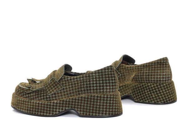 Pons Quintana MOCASIN PLATAFORMA FLIPER PIE DE POULE FOREST