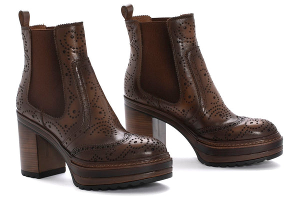 Pons Quintana OLIVIA BABY CALF LEATHER HEEL ANKLE BOOT