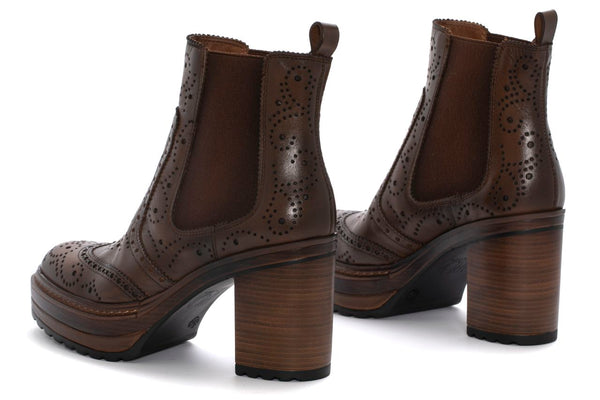 Pons Quintana OLIVIA BABY CALF LEATHER HEEL ANKLE BOOT