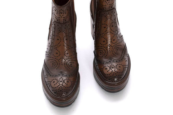 Pons Quintana OLIVIA BABY CALF LEATHER HEEL ANKLE BOOT