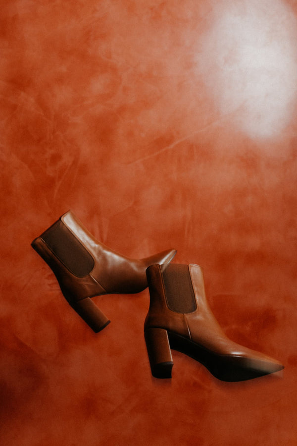 pons quintana APRIL BABY CALF LEATHER HEEL BOOT