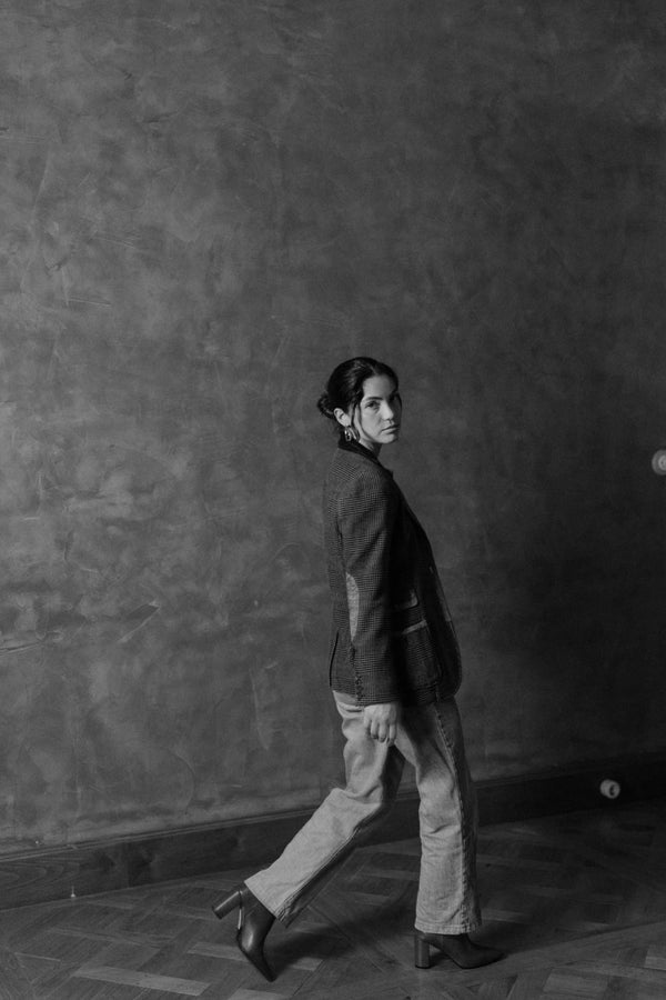 Pons Quintana APRIL BLACK BABY CALF HEEL BOOT