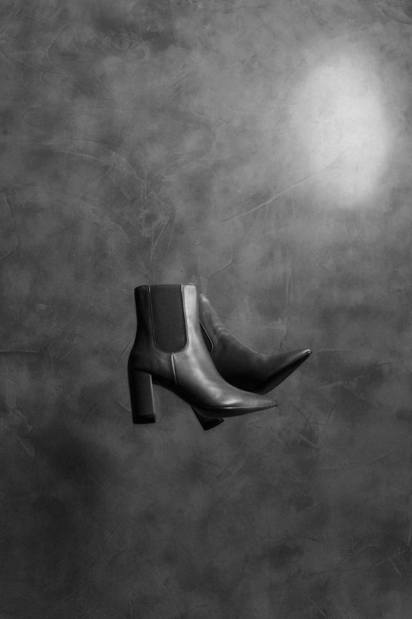 Pons Quintana APRIL BLACK BABY CALF HEEL BOOT