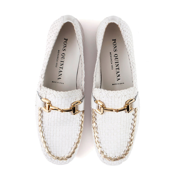 Pons Quintana BARI WET MILK PLATINUM MOCCASIN
