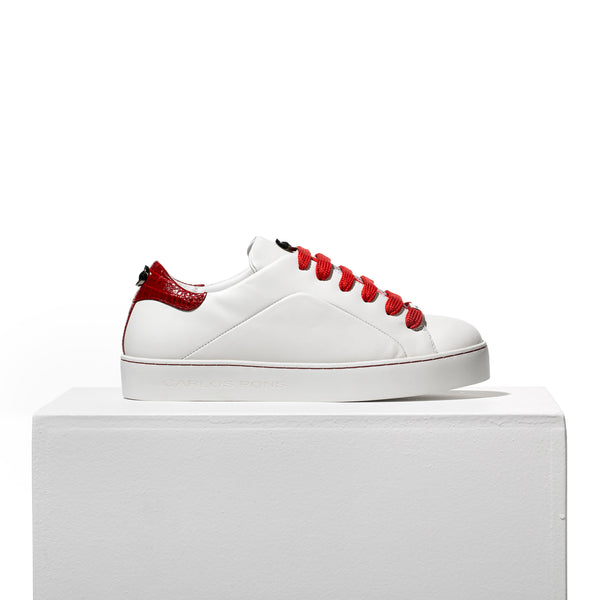 pons quintana BASIC SNEAKERS WHITE - RED