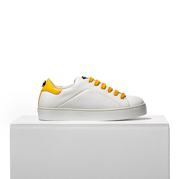 pons quintana BASIC SNEAKERS WHITE - YELLOW