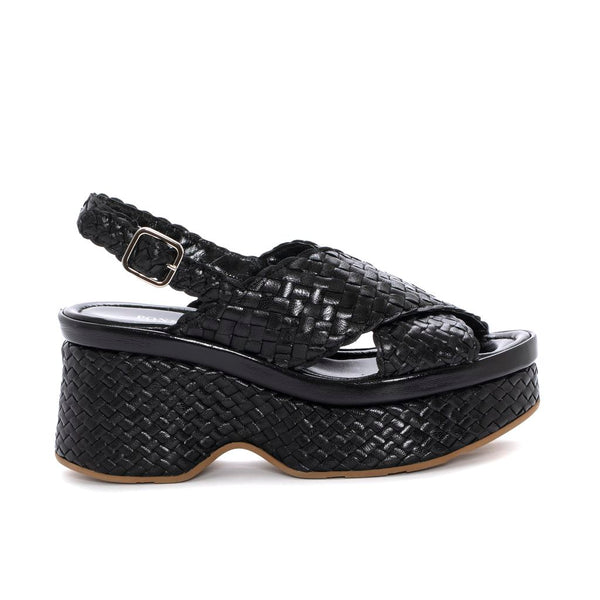 pons quintana Black Lille Platform Sandal