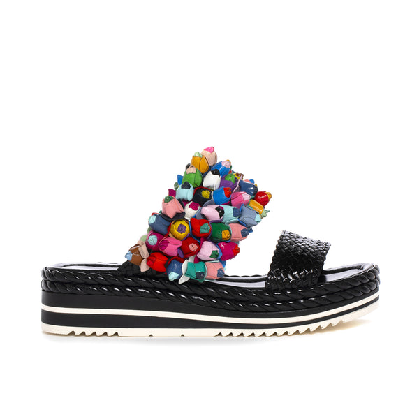 pons quintana BLACK MILAN PLATFORM SANDAL