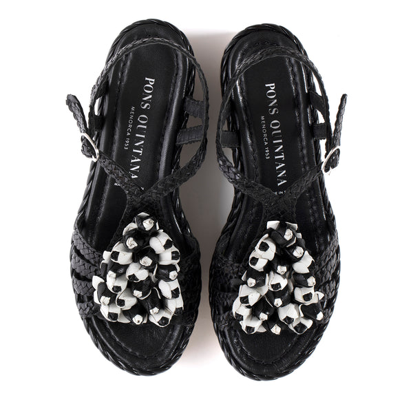 Pons Quintana BLACK PADOVA PLATFORM SANDAL