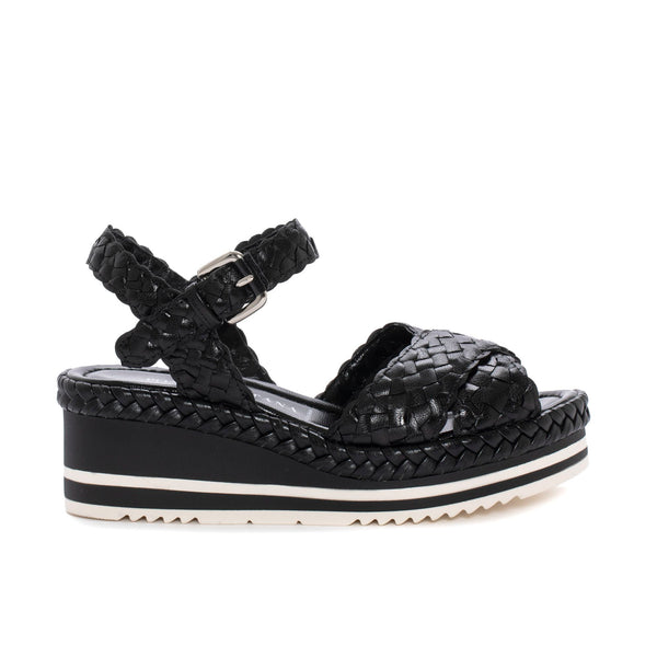 pons quintana BLACK PADOVA PLATFORM SANDAL