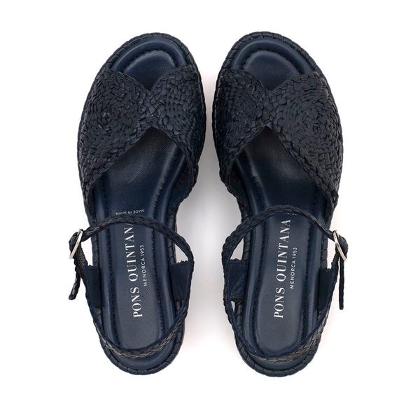 Pons Quintana BLUE PADOVA PLATFORM SANDAL
