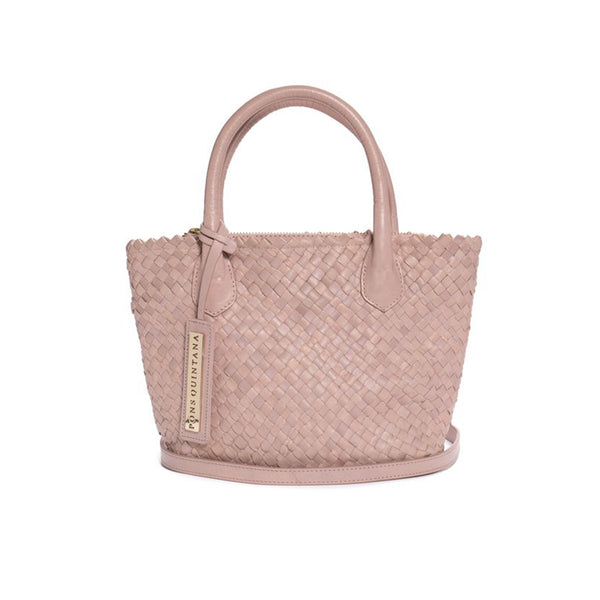 pons quintana BOLSO DE MANO V210 TRENZADO NUDE