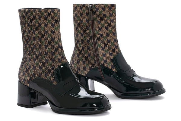 Pons Quintana BOOT HEEL EMILIA VERNICE + SCOT FOREST