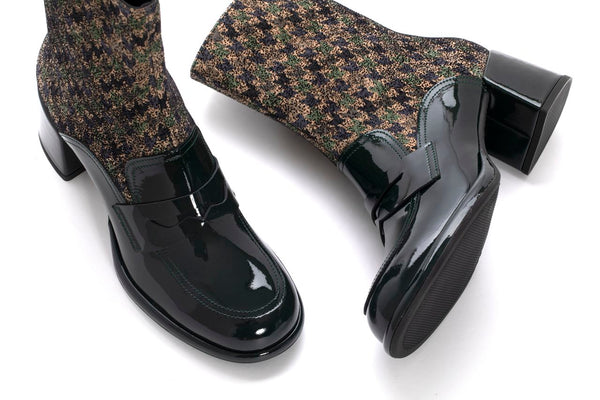 Pons Quintana BOOT HEEL EMILIA VERNICE + SCOT FOREST