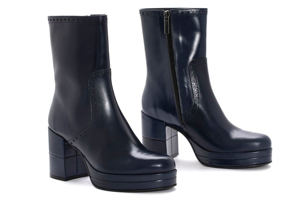 Pons Quintana BRISA NEPAL COBALT HEEL ANKLE BOOT