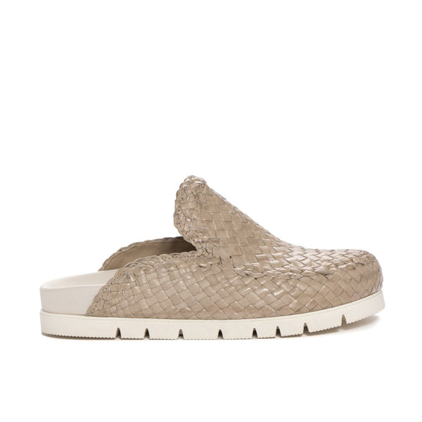 pons quintana Caiman Taupe Flat Sandal
