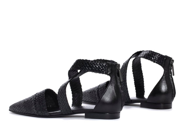 Pons Quintana CAIRO BLACK FLAT SANDAL