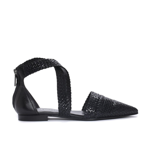 pons quintana CAIRO BLACK FLAT SANDAL