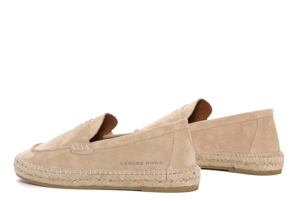 Pons Quintana Camel Jaspe Velour Espadrilles