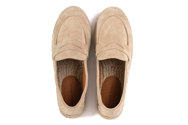 Pons Quintana Camel Jaspe Velour Espadrilles