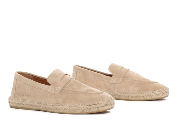 Pons Quintana Camel Jaspe Velour Espadrilles