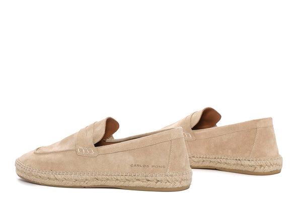 Pons Quintana Camel Jaspe Velour Espadrilles