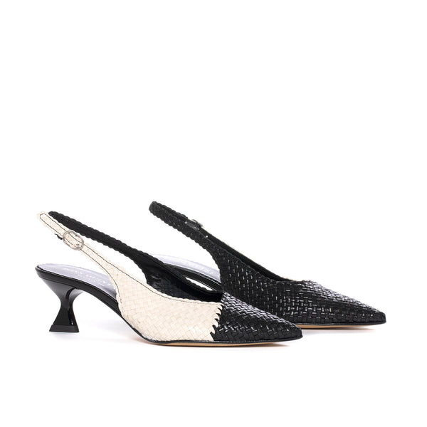 Pons Quintana CAROL BLACK HEEL SHOE - WET SALINAS