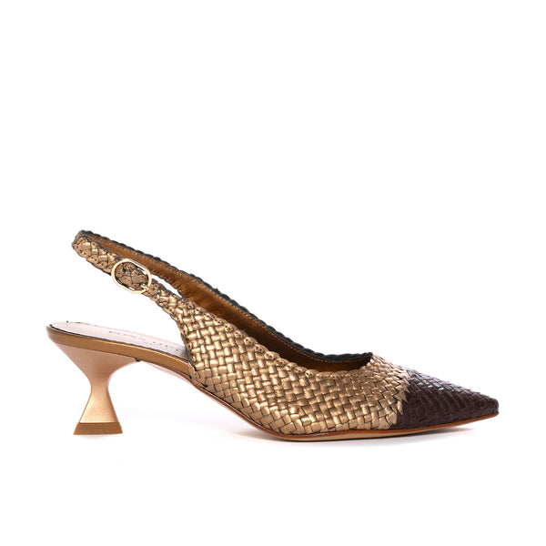 pons quintana CAROL METAL OASSI & COFFEE HEEL SHOE