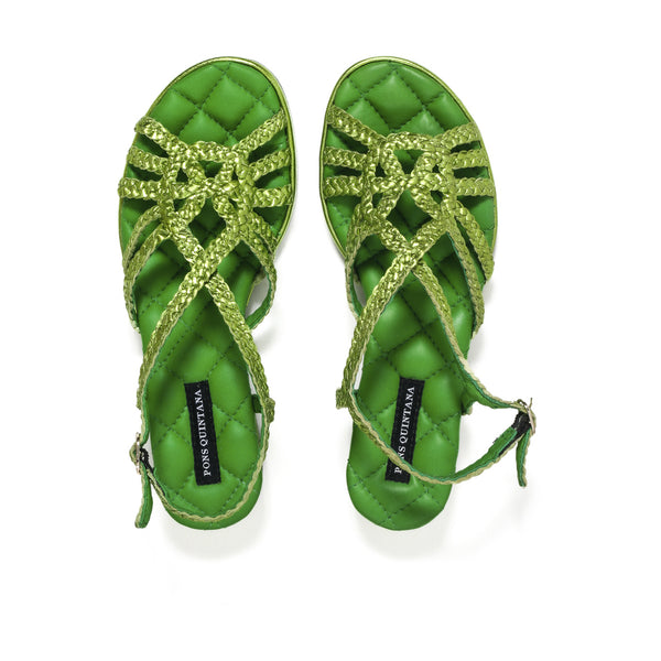 Pons Quintana DIANA METAL APPLE FLAT SANDAL