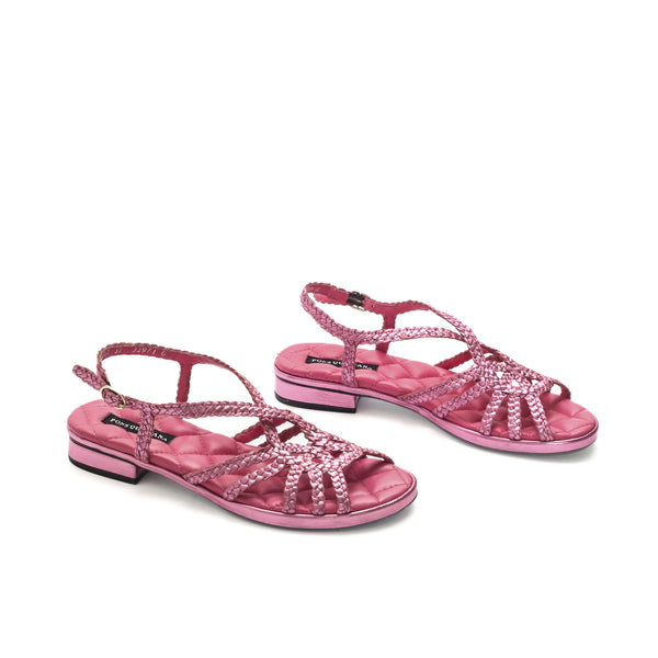 Pons Quintana DIANA METAL MAUVE FLAT SANDAL