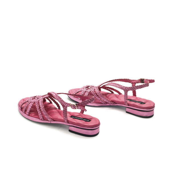 Pons Quintana DIANA METAL MAUVE FLAT SANDAL