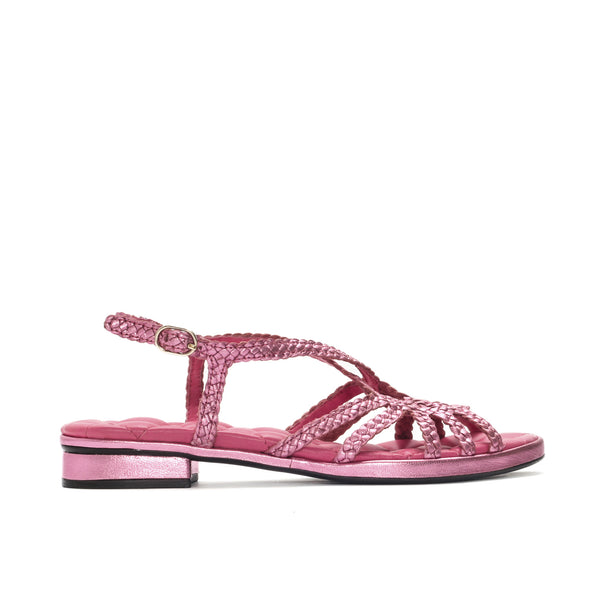 pons quintana DIANA METAL MAUVE FLAT SANDAL