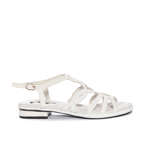 pons quintana DIANA WET MILK FLAT SANDAL