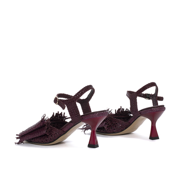 Pons Quintana FIJI HEEL SANDAL WITH PRUGNA BOW