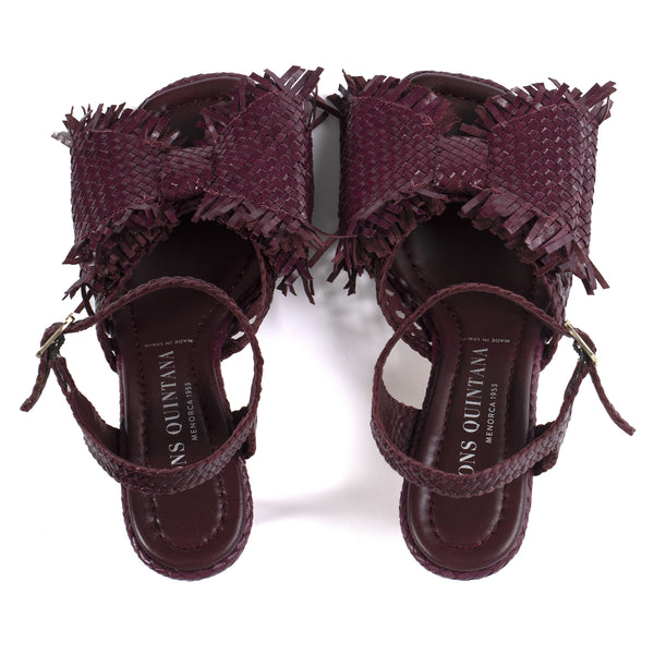 Pons Quintana FIJI HEEL SANDAL WITH PRUGNA BOW