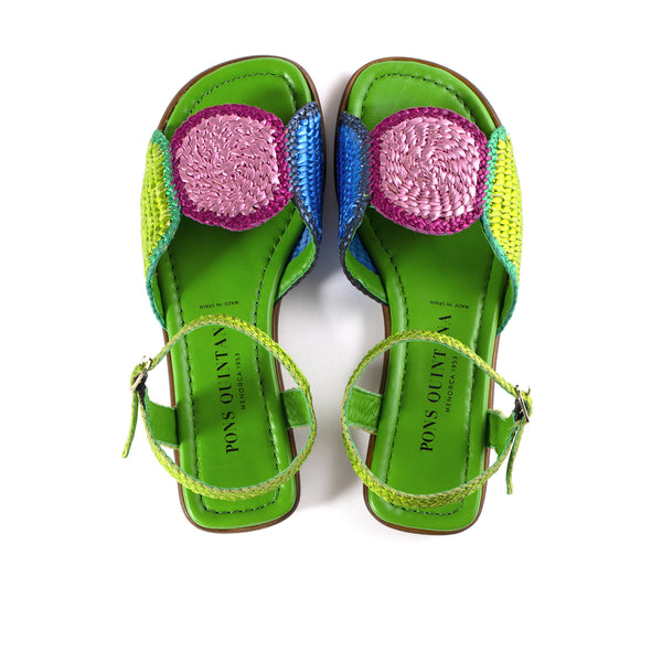 Pons Quintana FLAT SANDAL TINA METAL V185