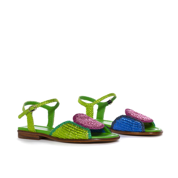 Pons Quintana FLAT SANDAL TINA METAL V185