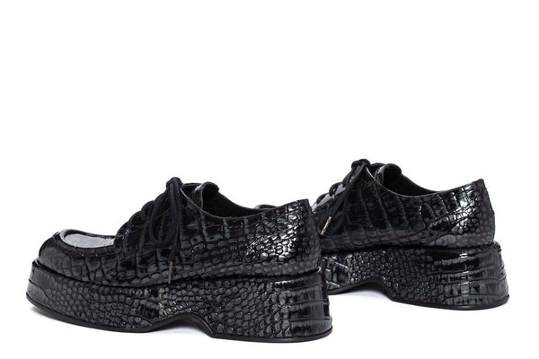 Pons Quintana FLIPER LAKE BLACK PLATFORM LOAFER