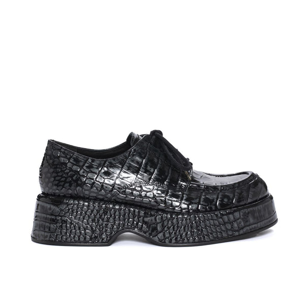 pons quintana FLIPER LAKE BLACK PLATFORM LOAFER