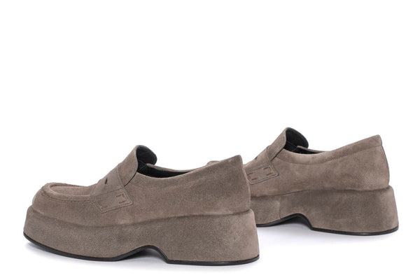 Pons Quintana FLIPER VELOR PLATFORM MOCCASIN TOPO