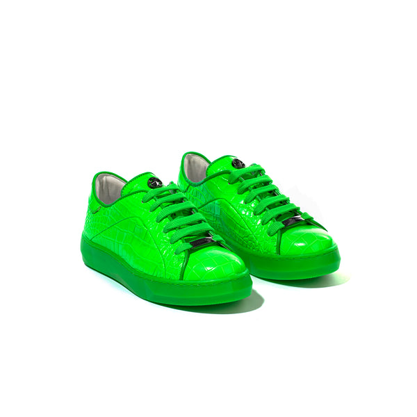 Pons Quintana FLUOR GREEN MOTHER OF PEARL SNEAKER