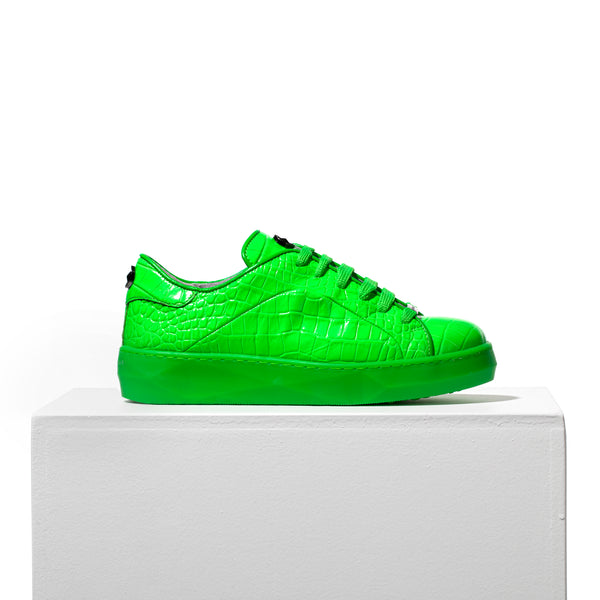 pons quintana FLUOR GREEN MOTHER OF PEARL SNEAKER