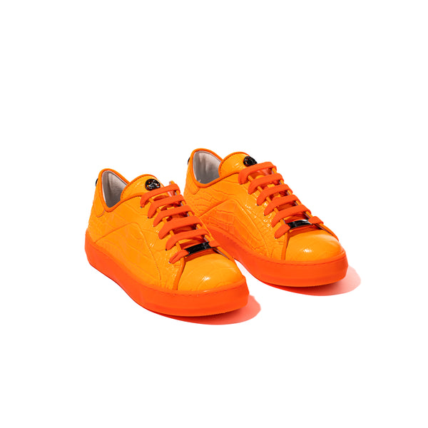 Pons Quintana FLUOR ORANGE MOTHER OF PEARL SNEAKER