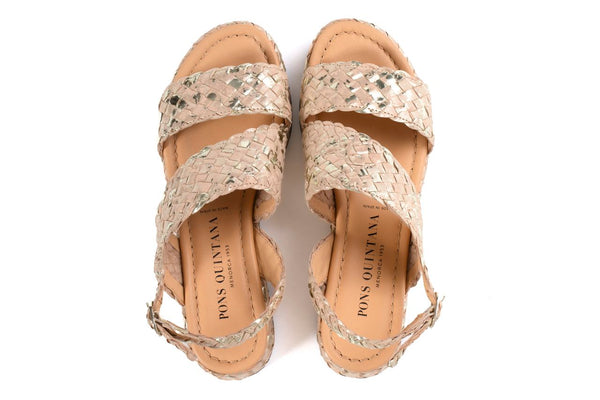 Pons Quintana FORLI IVORY PLATFORM SANDAL