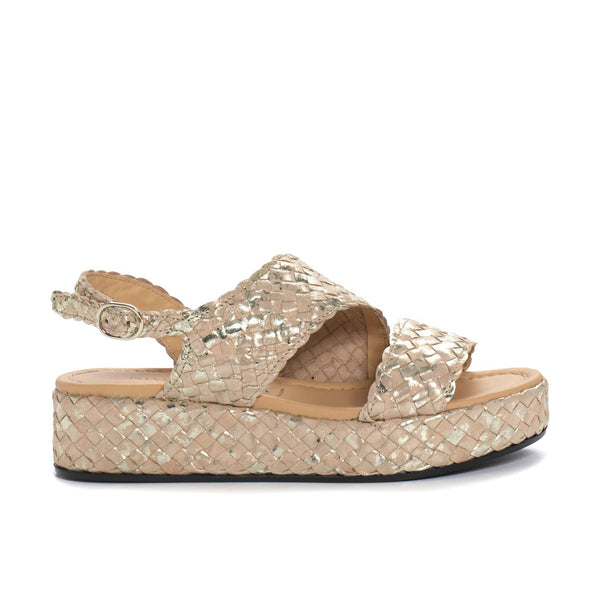 pons quintana FORLI IVORY PLATFORM SANDAL