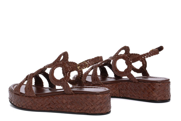 Pons Quintana FORLI MAHOGANY PLATFORM SANDAL