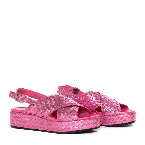 Pons Quintana FORLI METAL MAUVE PLATFORM SANDAL